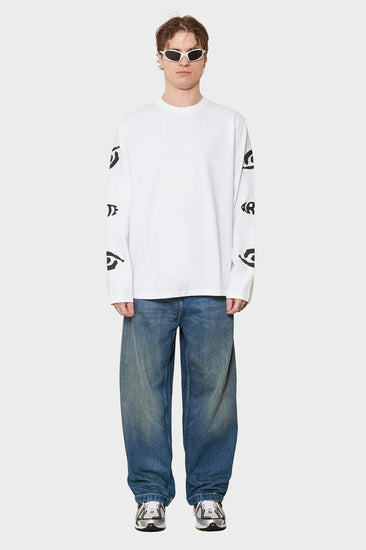 meskie#@Longsleeve EYE SLEEVE biały