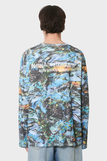 meskie#@Longsleeve DOLPHIN printowy