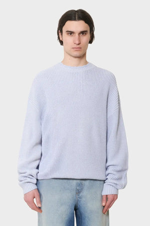 meskie#@Sweter BIG LOGO CREWNECK niebieski