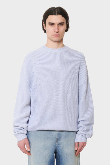 meskie#@Sweter BIG LOGO CREWNECK niebieski