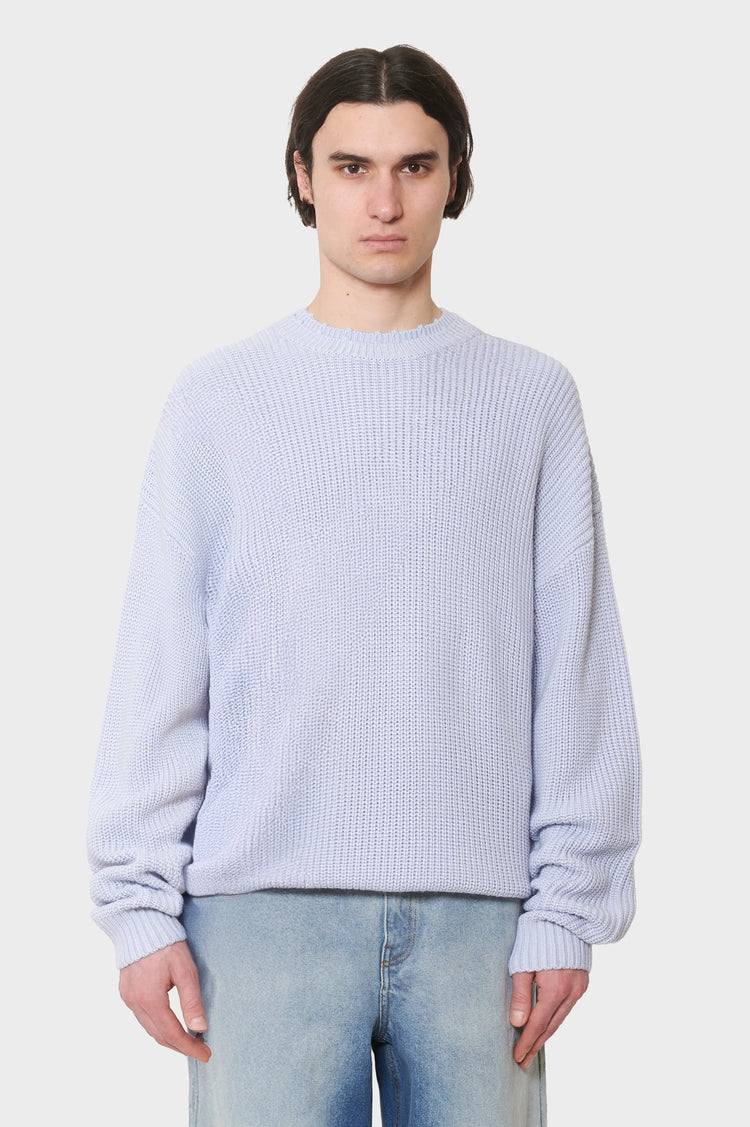 meskie#@Sweter BIG LOGO CREWNECK niebieski