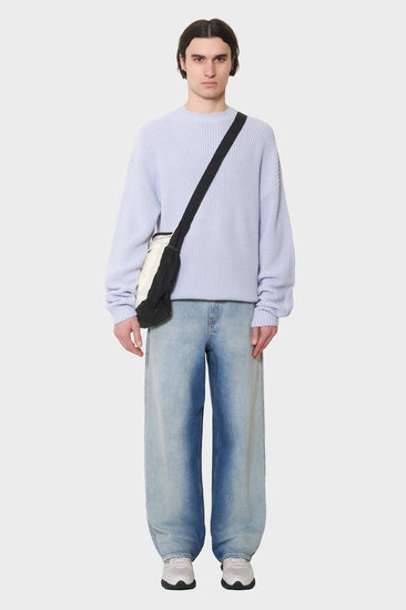 meskie#@Sweter BIG LOGO CREWNECK niebieski