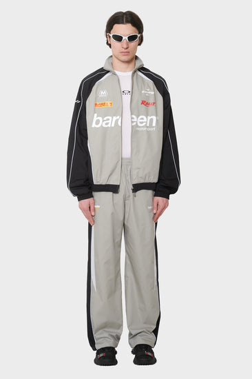 meskie#@Kurtka OVERSIZE TRACK JACKET szara