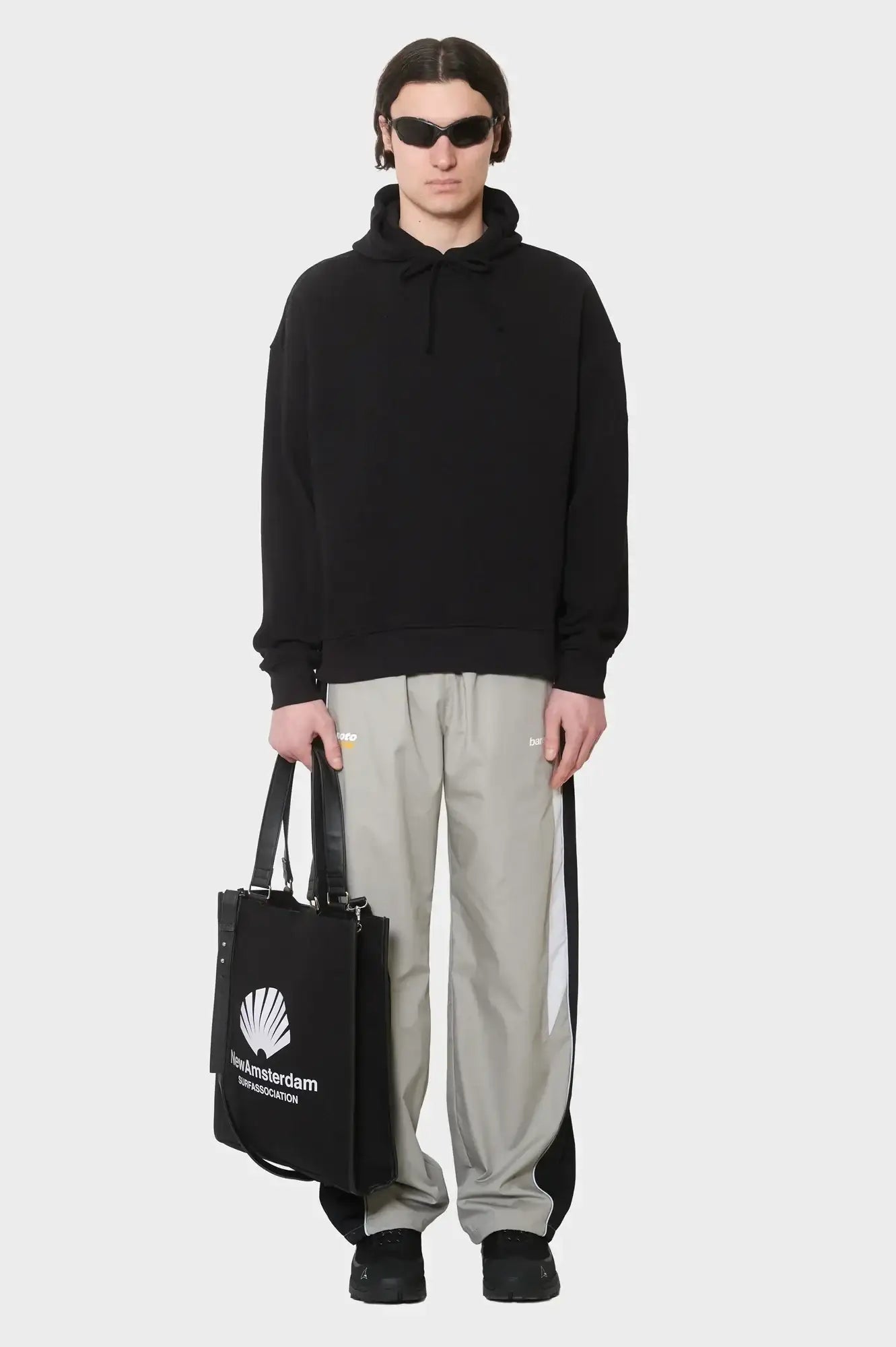 meskie#@Bluza PLATE HOODIE czarna