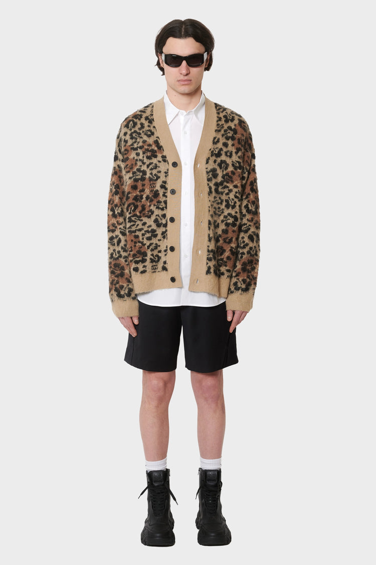 meskie#@Sweter HIBISCUS CARDIGAN printowy