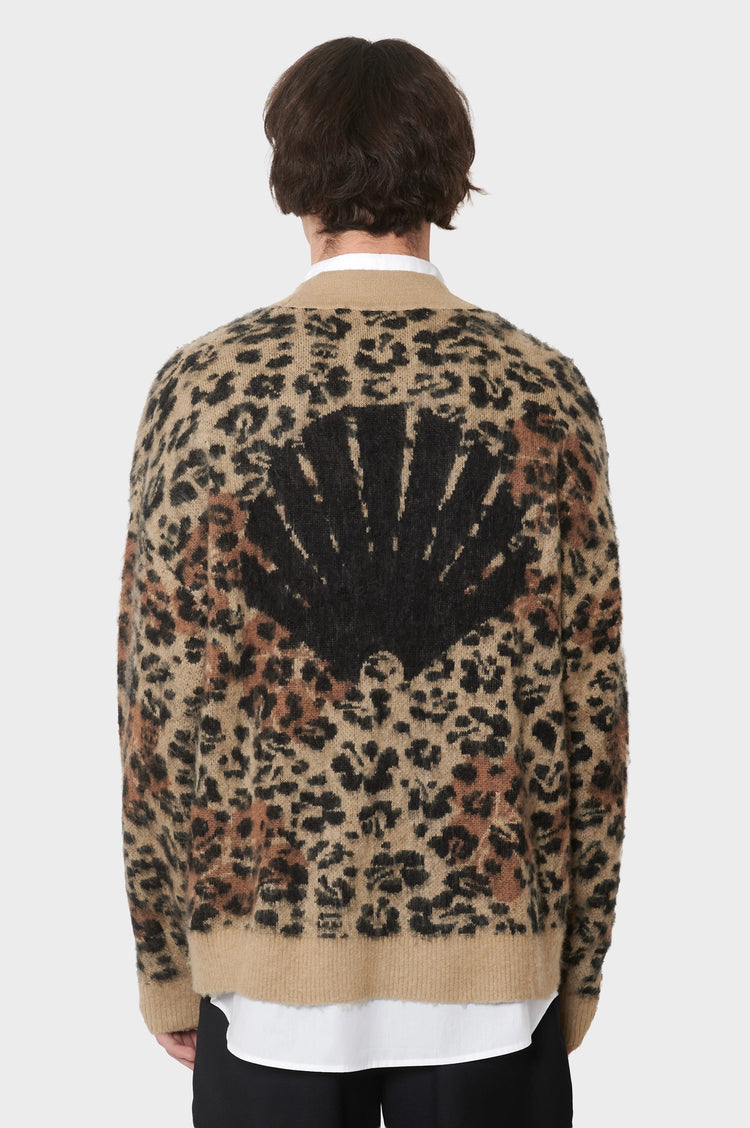 meskie#@Sweter HIBISCUS CARDIGAN printowy