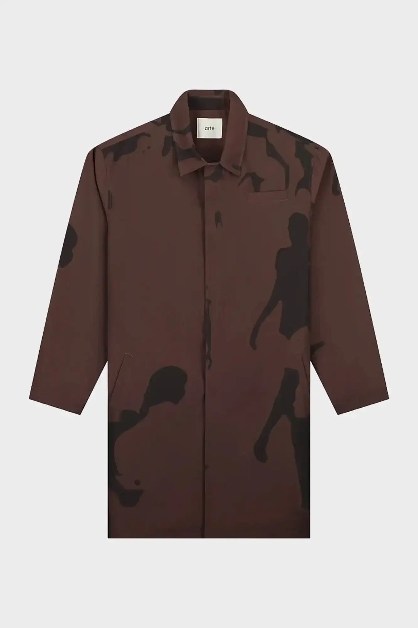 PRINTED PEOPLE jacket brown and black