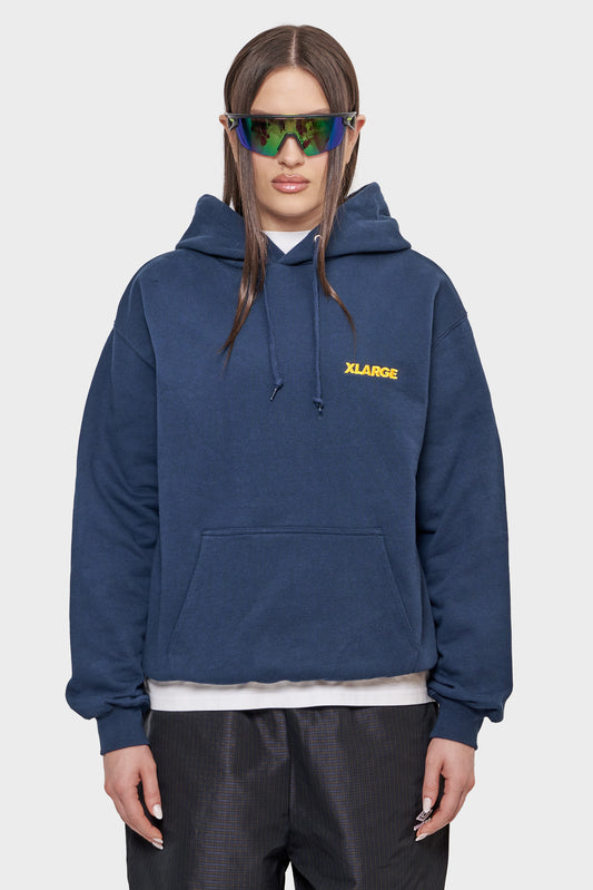 damskie#@Bluza CHENILLE SLANTED OG PULLOVER granatowa