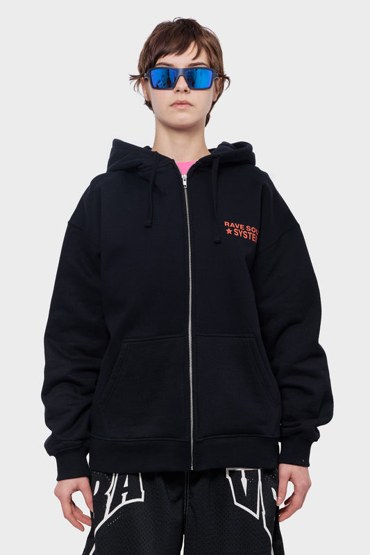 damskie#@Bluza RSS ZIP czarna