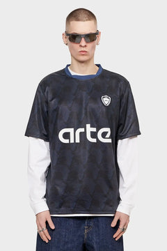Koszulka FOOTBALL сzarno-granatowa
