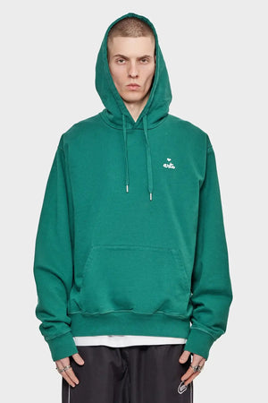 meskie#@Bluza HEART LOGO HOODIE zielona