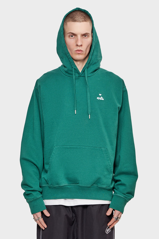 meskie#@Bluza HEART LOGO HOODIE zielona