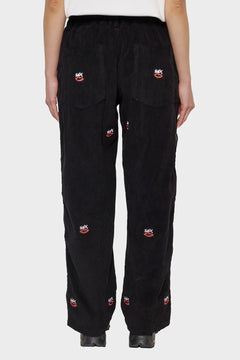 Spodnie SEX LOGO EMBROIDERED czarne