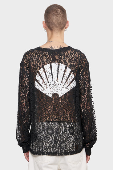 meskie#@Longsleeve LACE LOGO LONGSLEEVE czarny