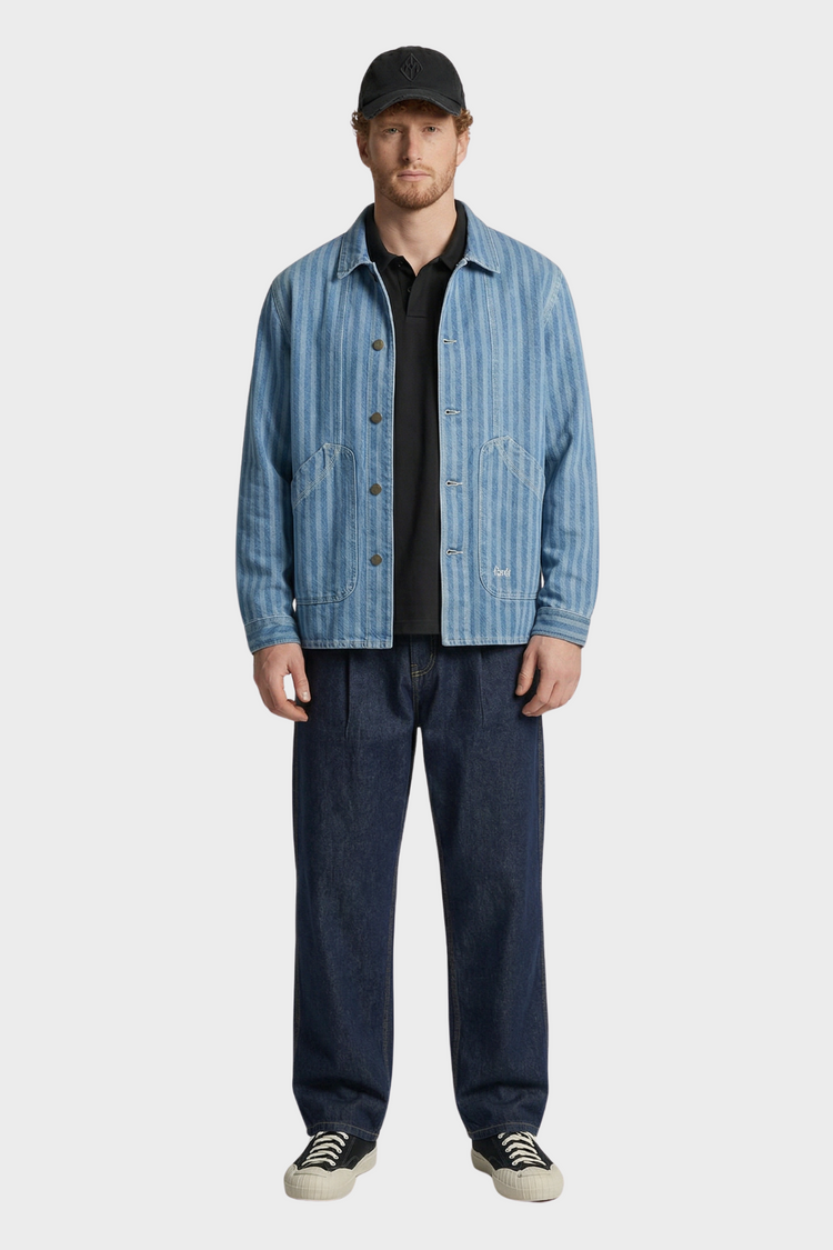 Kurtka BERRY DENIM OVERSHIRT niebieska