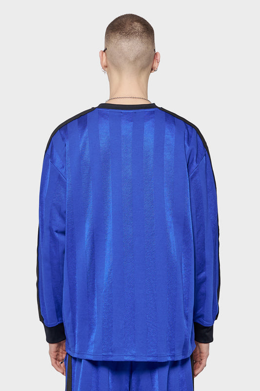 meskie#@Longsleeve FOOTBALL JERSEY niebieski