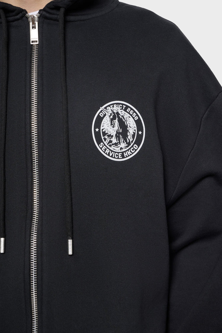 Bluza OFFICER PRINTED HOODIE czarna