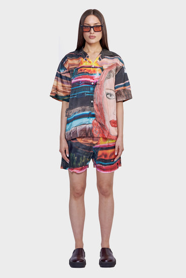 damskie#@Szorty ELASTIC SHORTS multikolorowe