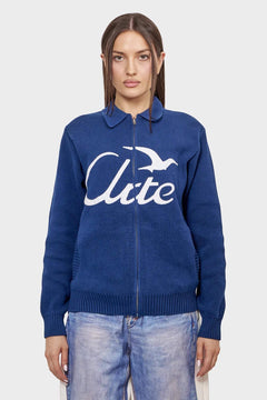 Sweter BIRD LOGO granatowy