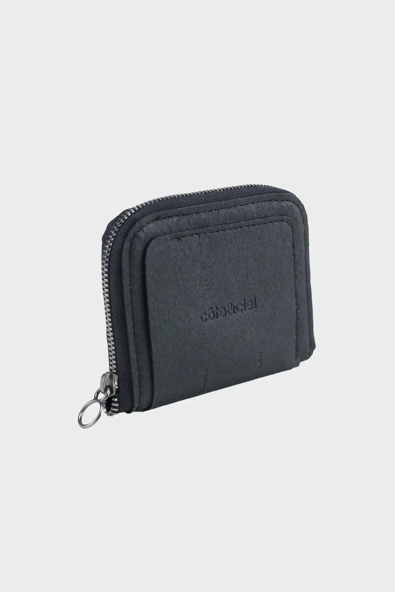 WALLET & PURSE ZIPPERED black wallet