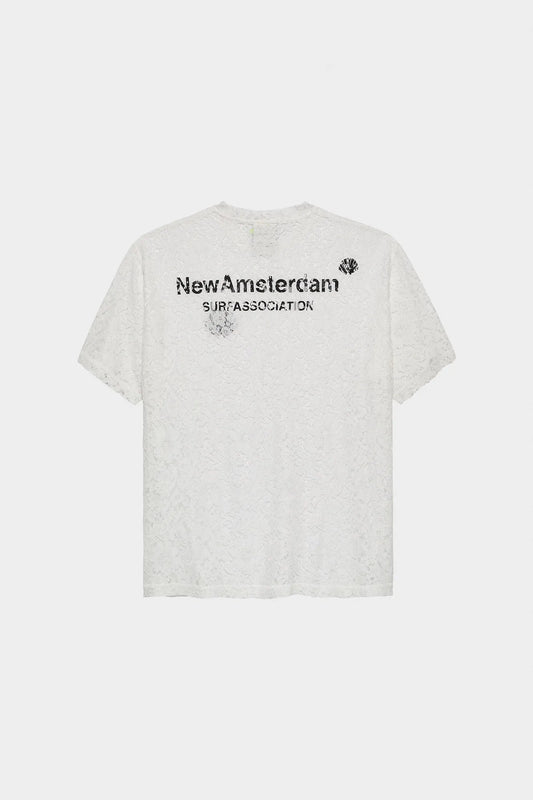 Koszulka LACE LOGO TEE biała