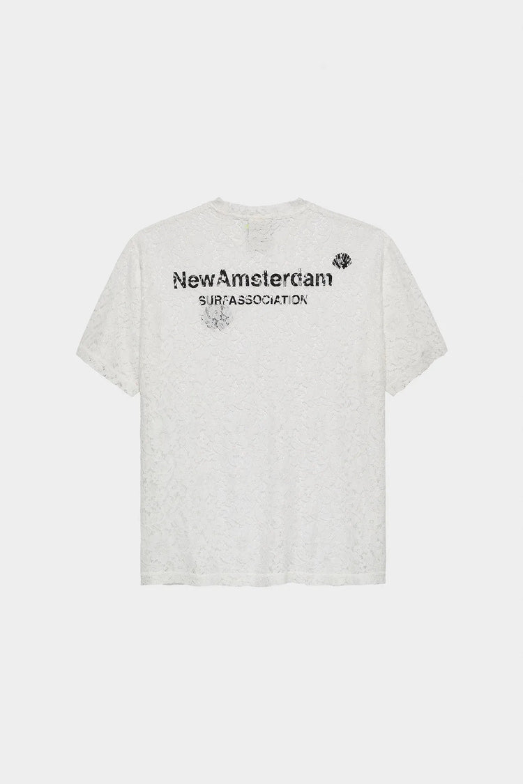 Koszulka LACE LOGO TEE biała