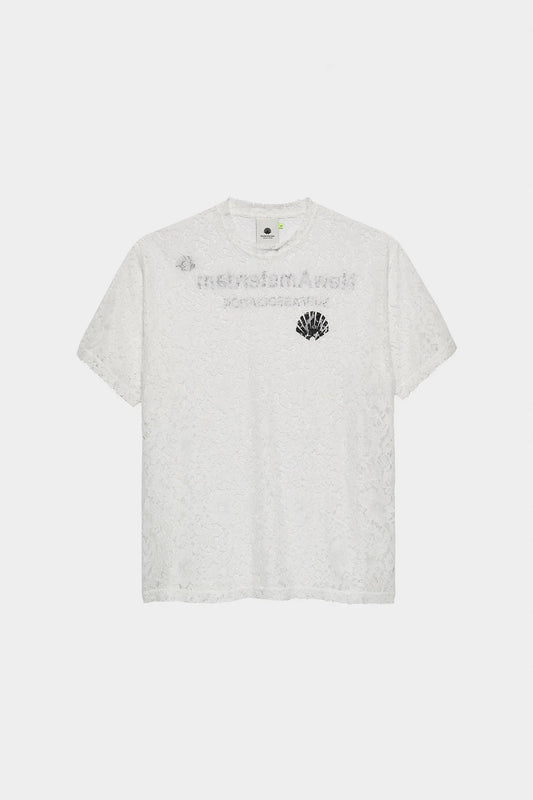 Koszulka LACE LOGO TEE biała