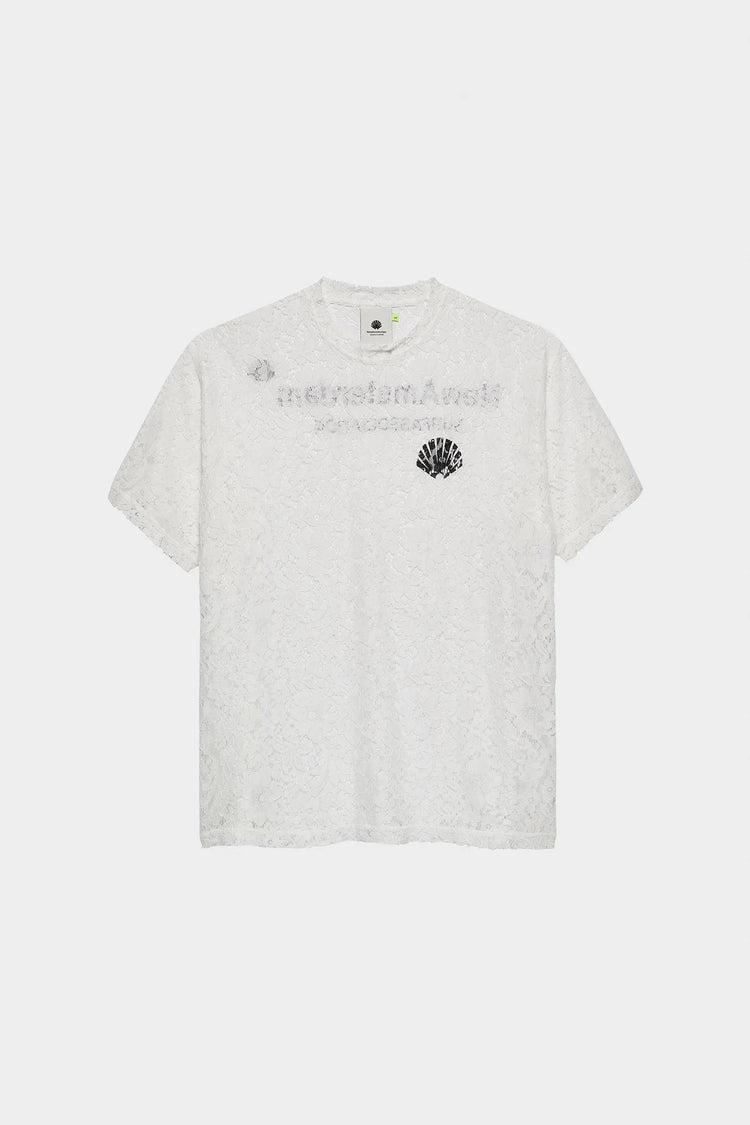 Koszulka LACE LOGO TEE biała