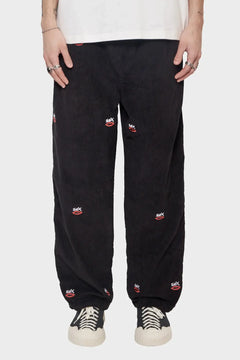 Spodnie SEX LOGO EMBROIDERED czarne