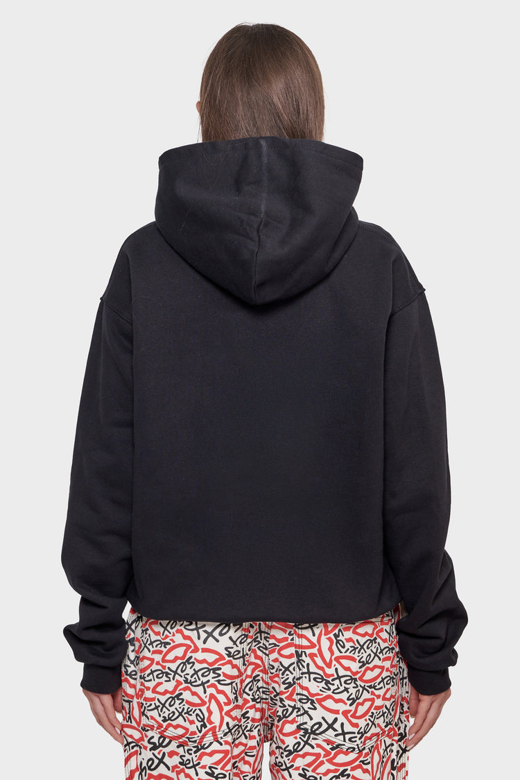 damskie#@Bluza MINI EMBROIDERED LOGO czarna
