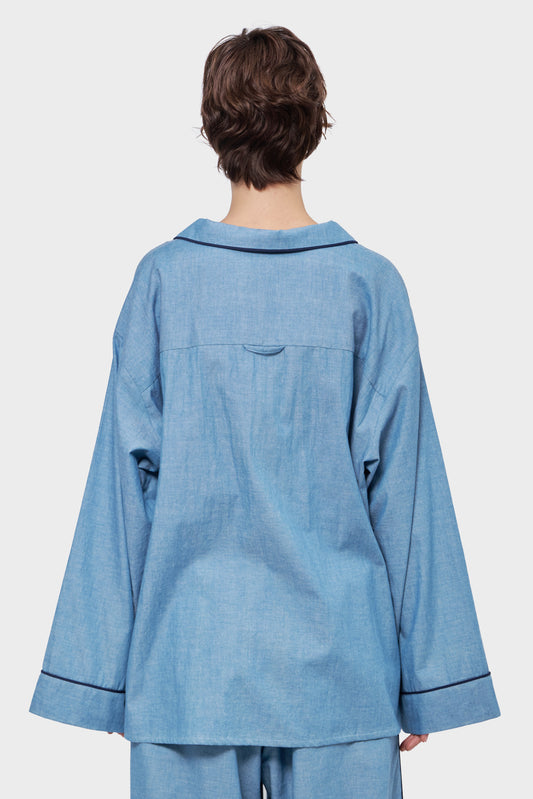 DENIM SHIRT light blue shirt