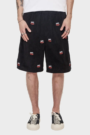 meskie#@Szorty SEX LOGO AOP EMBROIDERED czarne