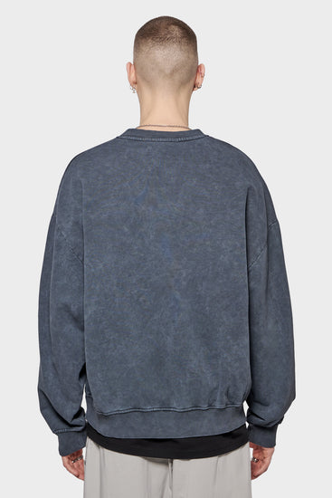 meskie#@Bluza CITIZEN PRINTED CREWNECK szara