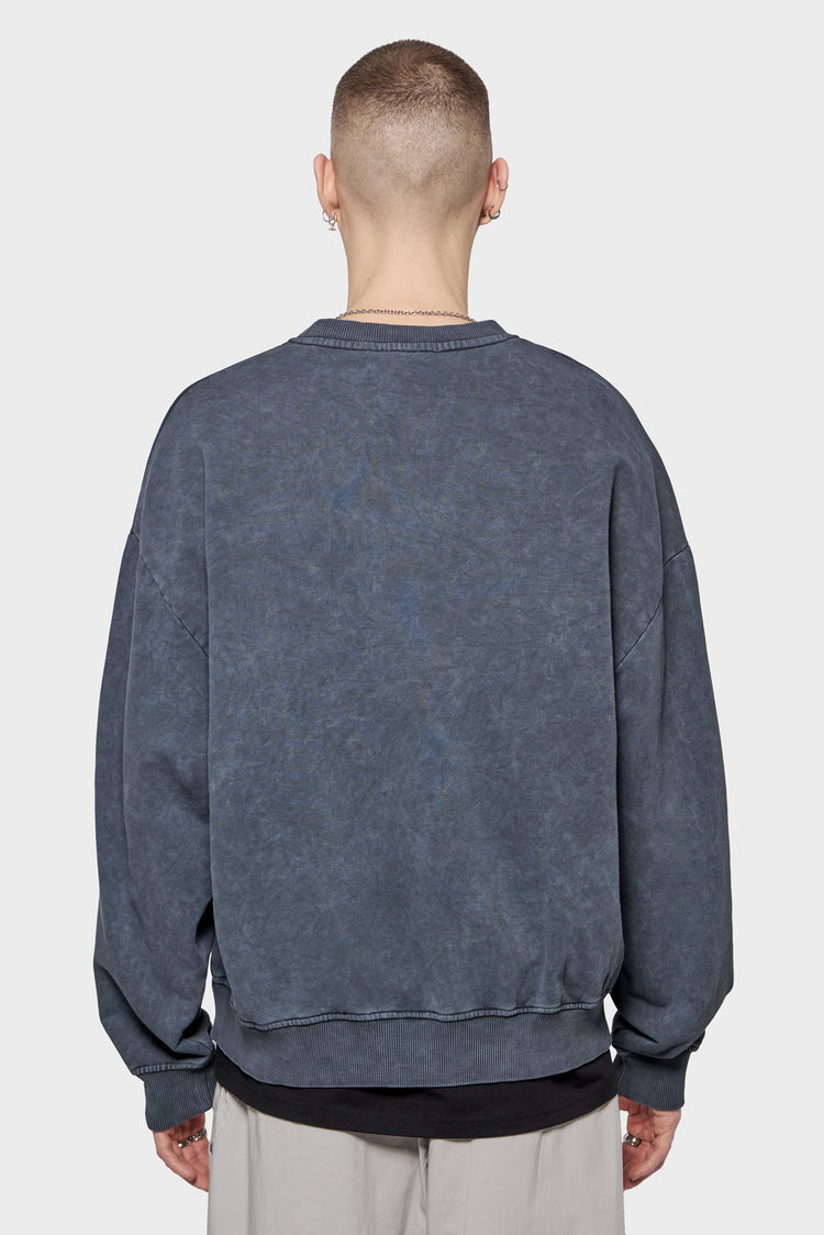 meskie#@Bluza CITIZEN PRINTED CREWNECK szara
