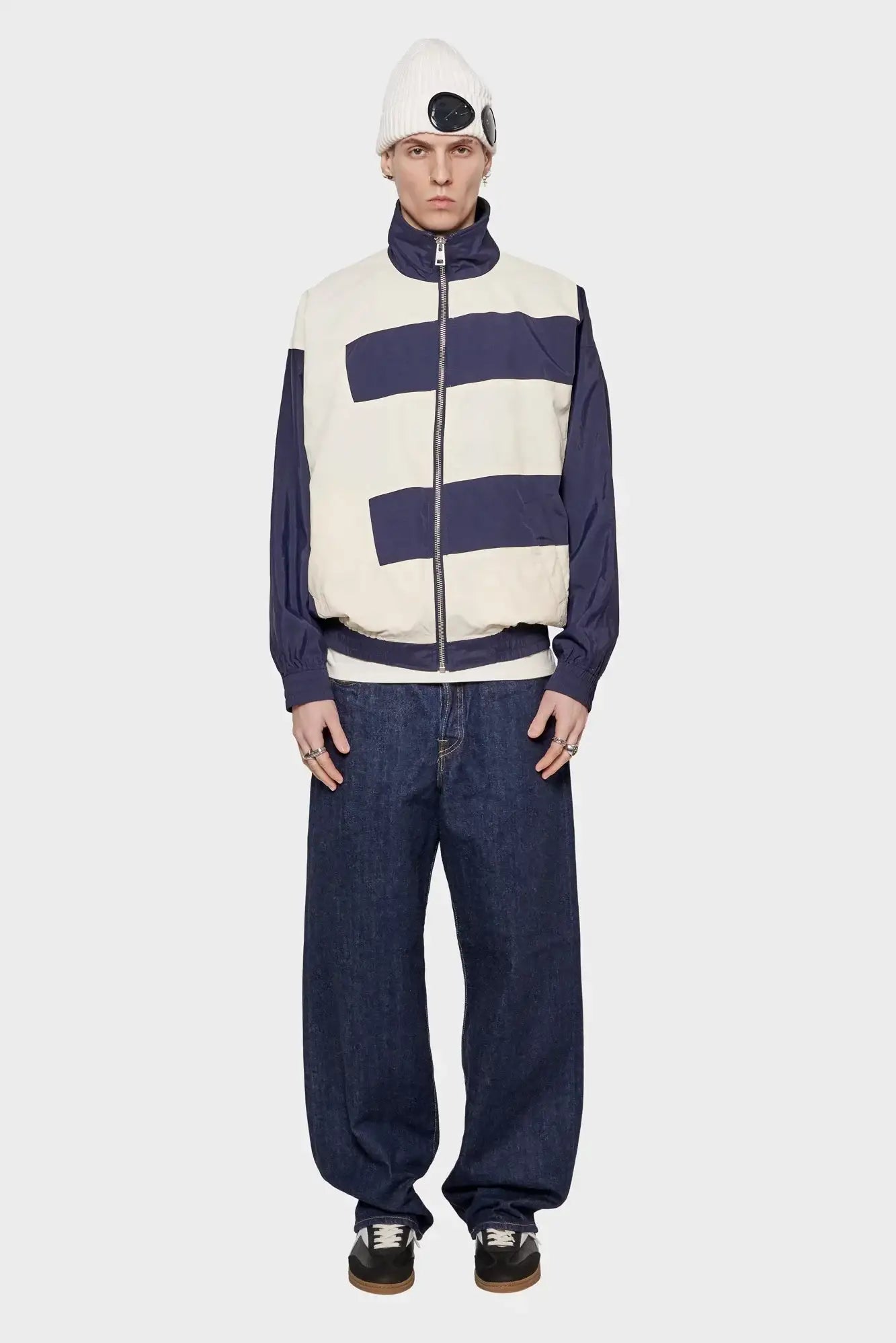 Kurtka TRACKSUIT JACKET Biało-granatowa