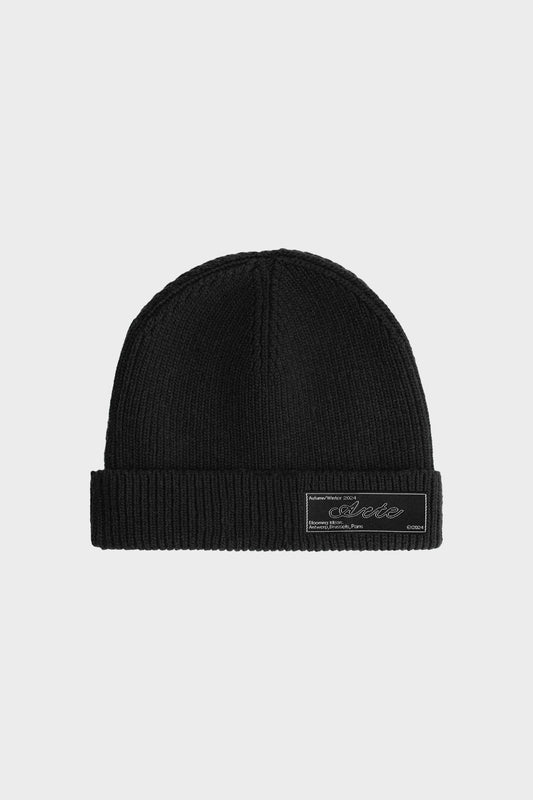 METAL LOGO BEANIE black