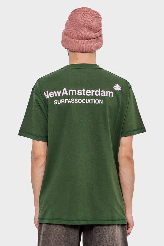 meskie#@Koszulka LOGO TEE KOMBU zielona