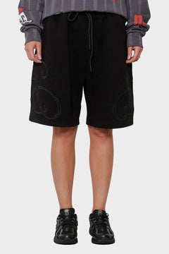 Szorty MONOGRAM FIT czarny