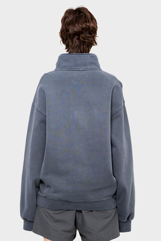 damskie#@Sweter SEA HALF ZIP szary
