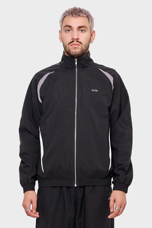 meskie#@Bluza TWO-TONE TRACKSUIT czarna