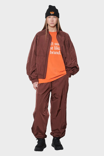 damskie#@Spodnie TRACK TROUSERS bordowe