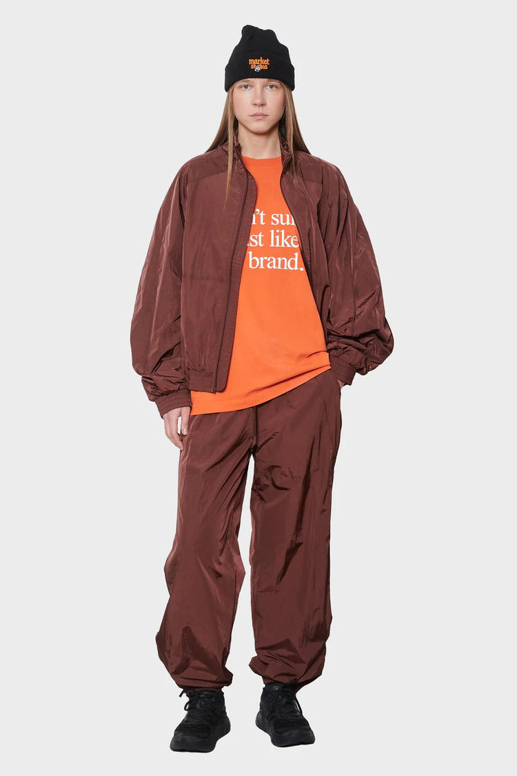 damskie#@Spodnie TRACK TROUSERS bordowe