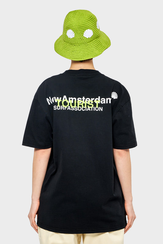 damskie#@Koszulka LOGO TOURIST TEE czarna