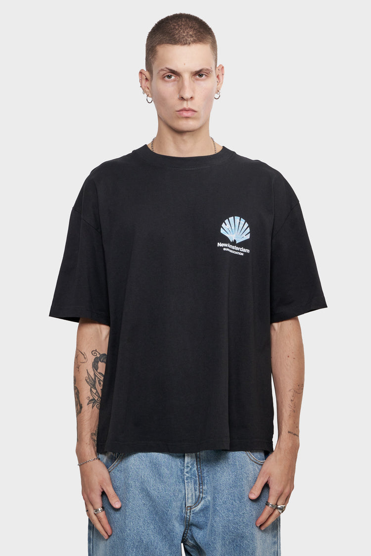 meskie#@Koszulka LINE UP TEE czarna