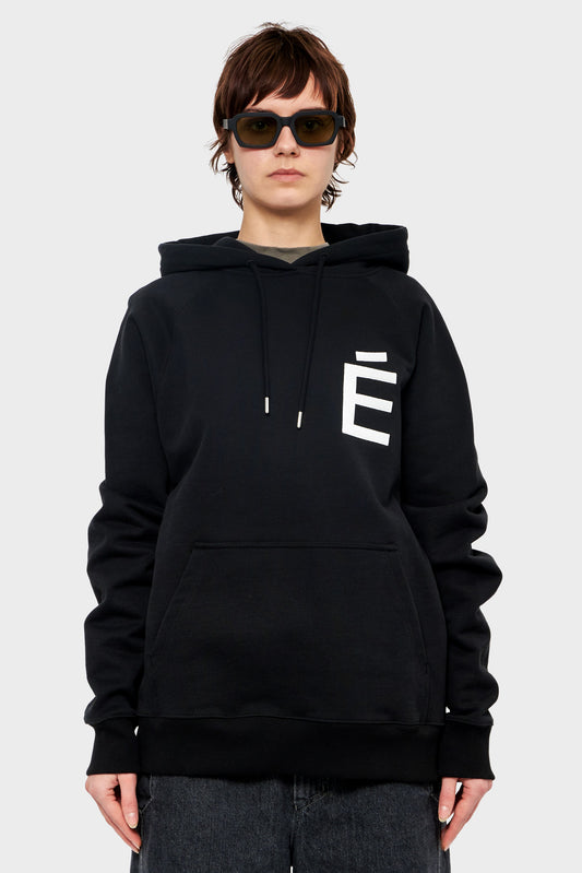damskie#@Bluza LOOSE BIG E czarna