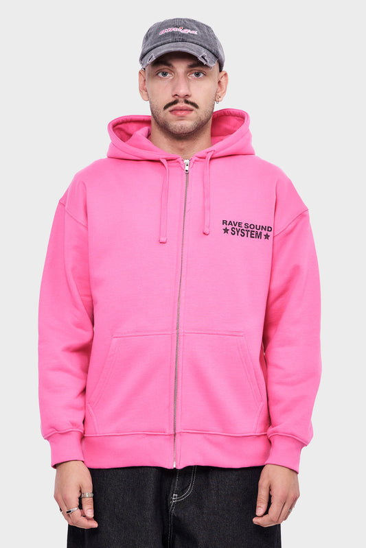 meskie#@Bluza RSS ZIP różowa