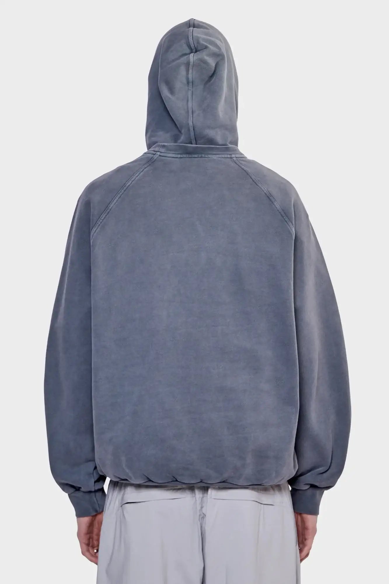 meskie#@Bluza DOUBLE HOODIE szara