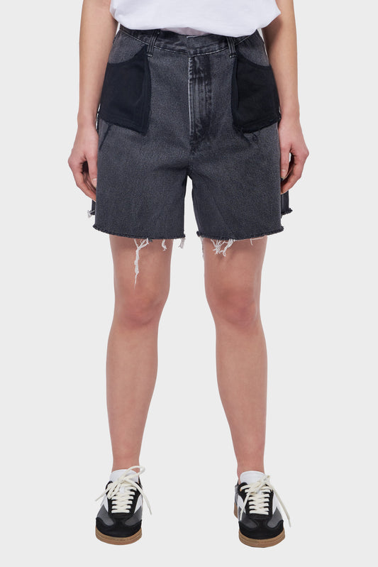 DENIM SHORT black shorts