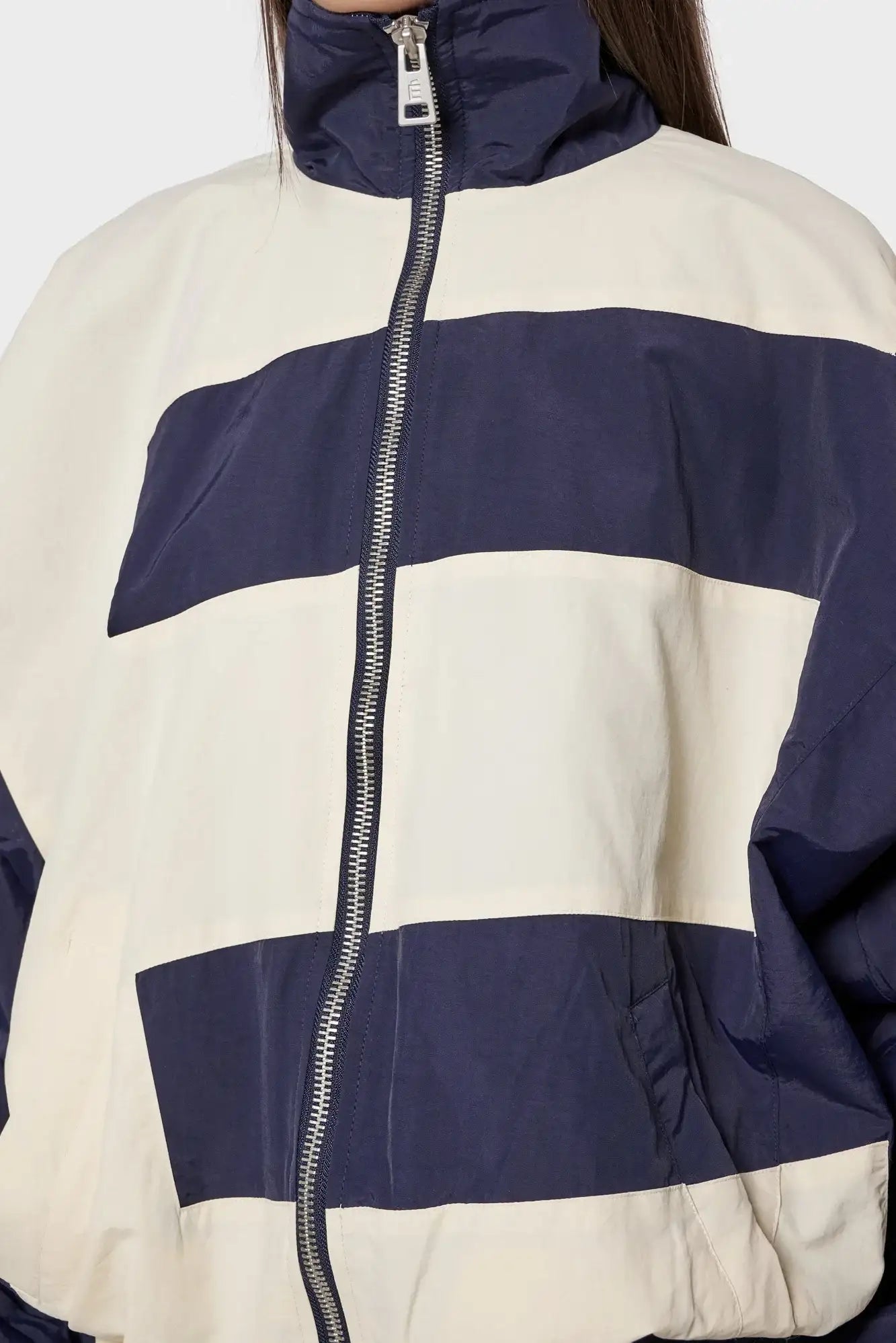 Kurtka TRACKSUIT JACKET Biało-granatowa