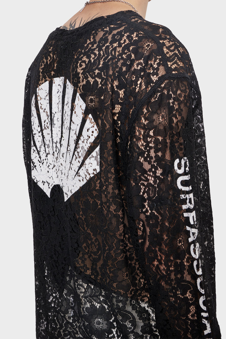Longsleeve LACE LOGO LONGSLEEVE czarny